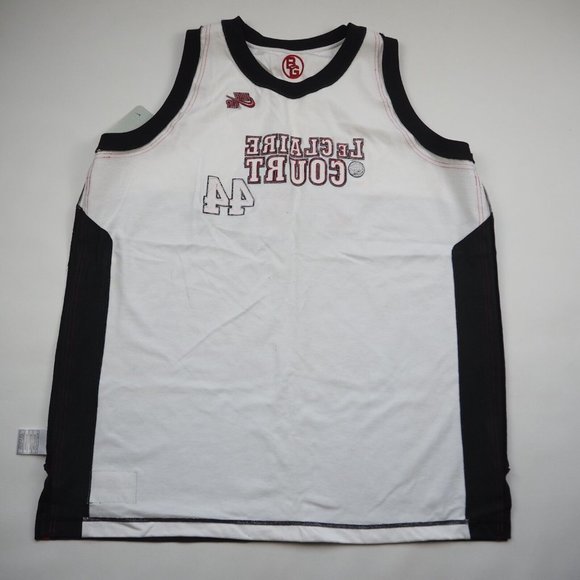 Nike Le Claire Court Basketball White Men T Shirt Jersey Vest SIZE L - Picture 7 of 12